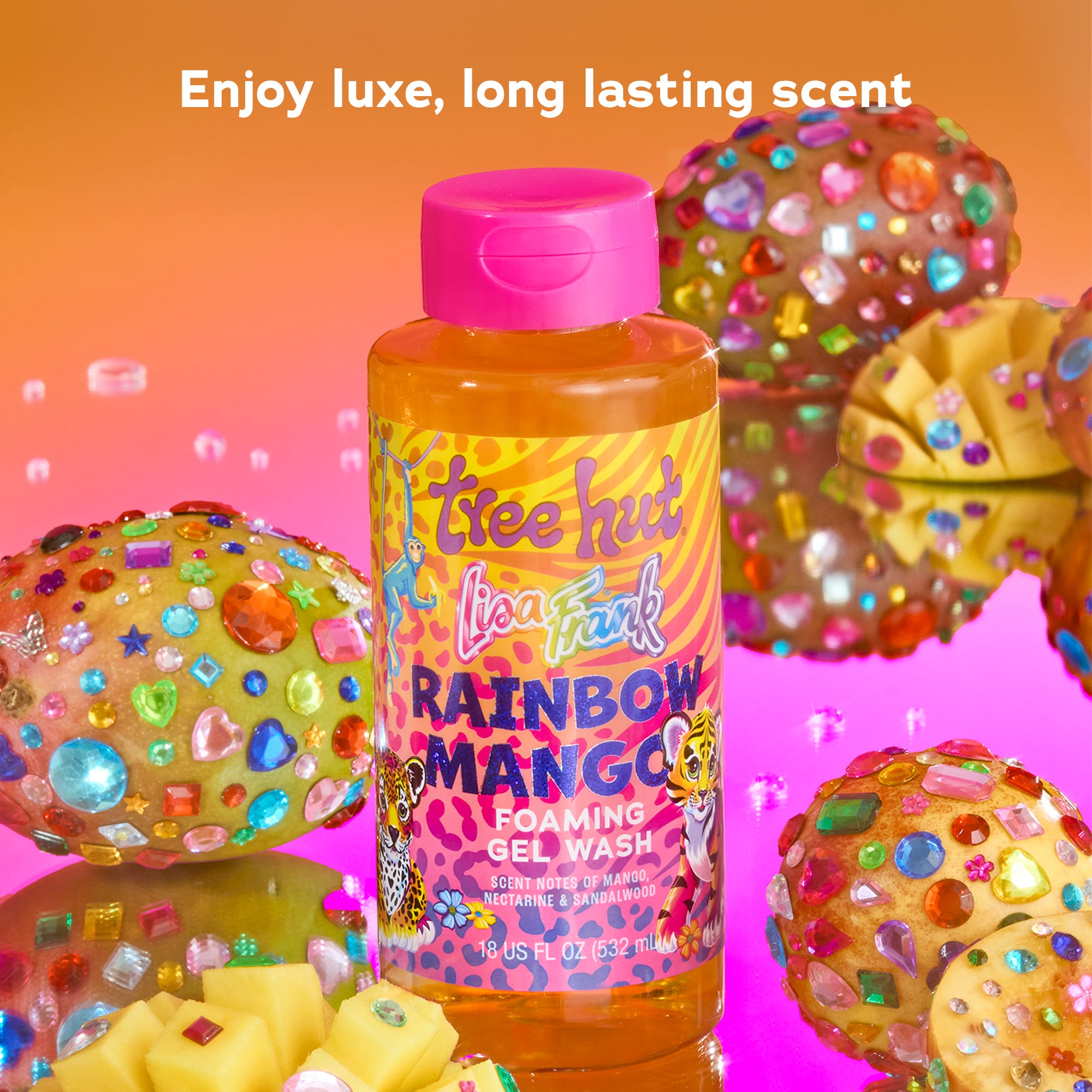 Lisa Frank x Tree Hut Rainbow Mango Foaming Gel Wash - Image 2